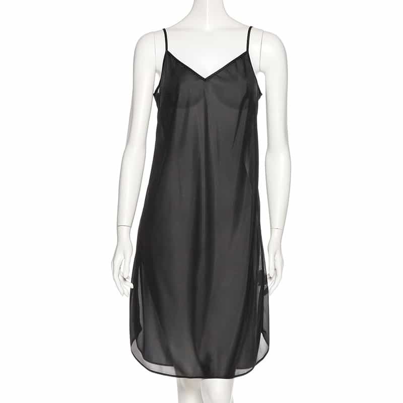 BARNEYS NEW YORK ウォッシャブル サックシャツドレス （インナードレス付き） GRAY