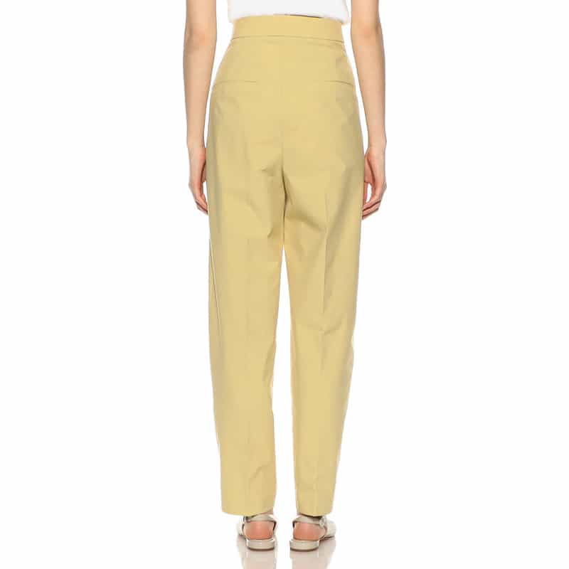 BARNEYS NEW YORK セットアップウォッシャブル 撥水＆UVカット バレルパンツ YELLOW