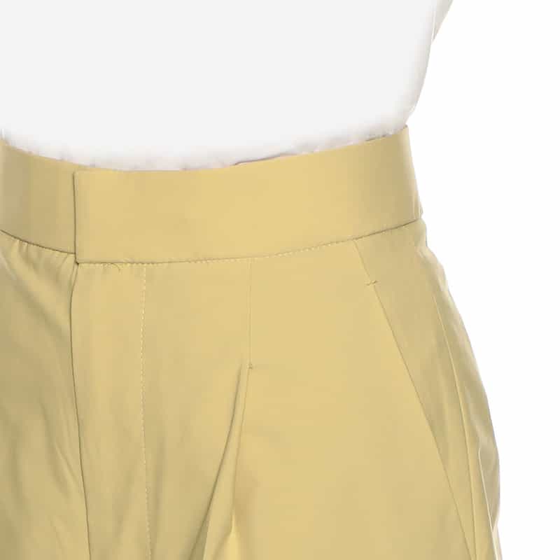 BARNEYS NEW YORK セットアップウォッシャブル 撥水＆UVカット バレルパンツ YELLOW