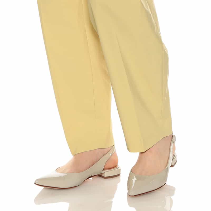 BARNEYS NEW YORK セットアップウォッシャブル 撥水＆UVカット バレルパンツ YELLOW