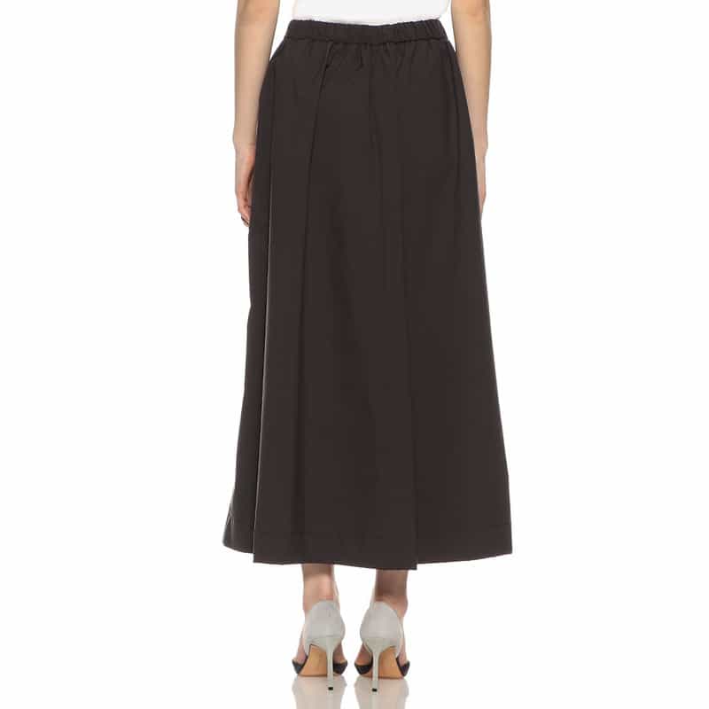 BARNEYS NEW YORK ウォッシャブル 撥水＆UVカット アシンメトリータックスカート GRAY