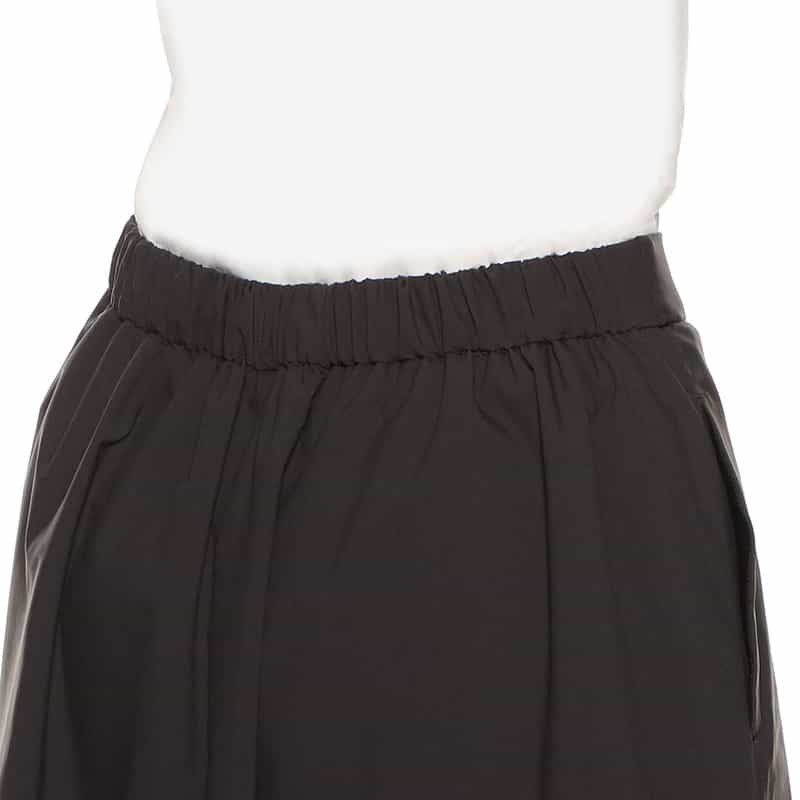 BARNEYS NEW YORK ウォッシャブル 撥水＆UVカット アシンメトリータックスカート GRAY