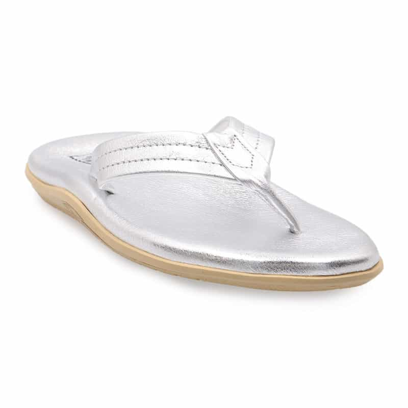 ISLAND SLIPPER メタリックトングサンダル “PT202" SILVER