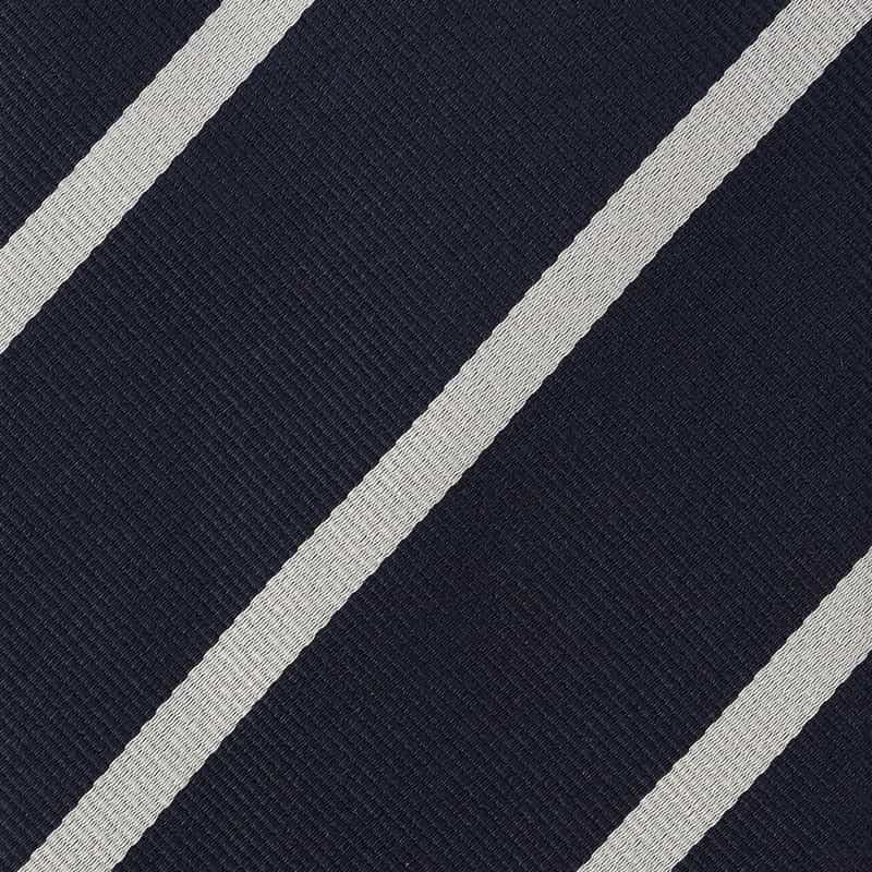 DRAKE'S ストライプ柄タイ NAVY