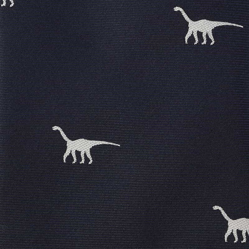 DRAKE'S ダイナソー柄タイ NAVY