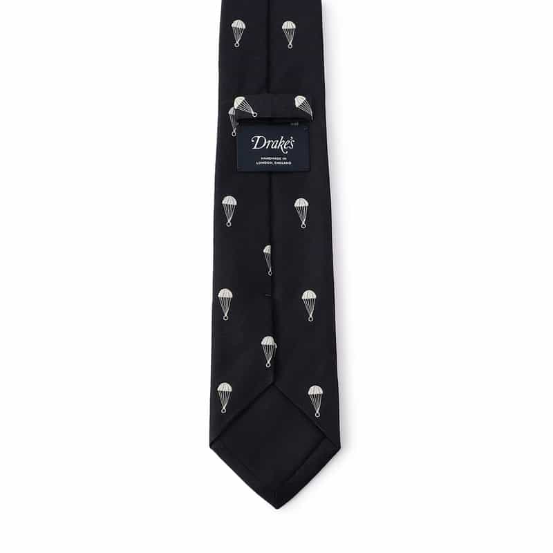 DRAKE'S バルーン柄タイ NAVY