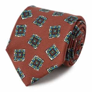 スクエア柄タイ