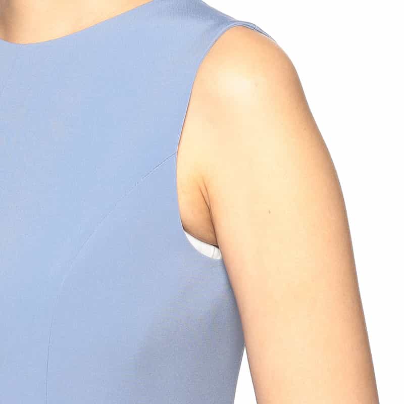 BARNEYS NEW YORK パネル切替フレアドレス BLUE