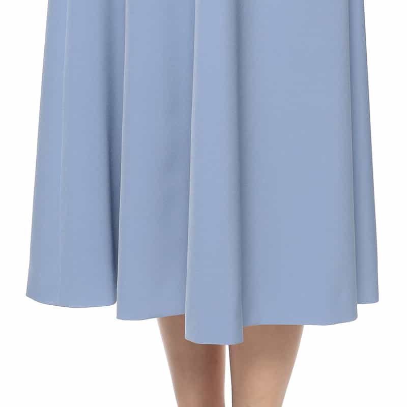 BARNEYS NEW YORK パネル切替フレアドレス BLUE