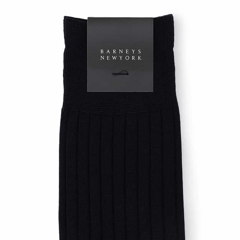 BARNEYS NEW YORK リブソックス NAVY