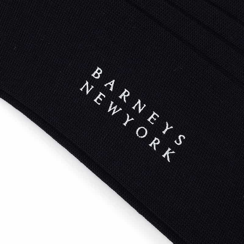 BARNEYS NEW YORK リブソックス NAVY