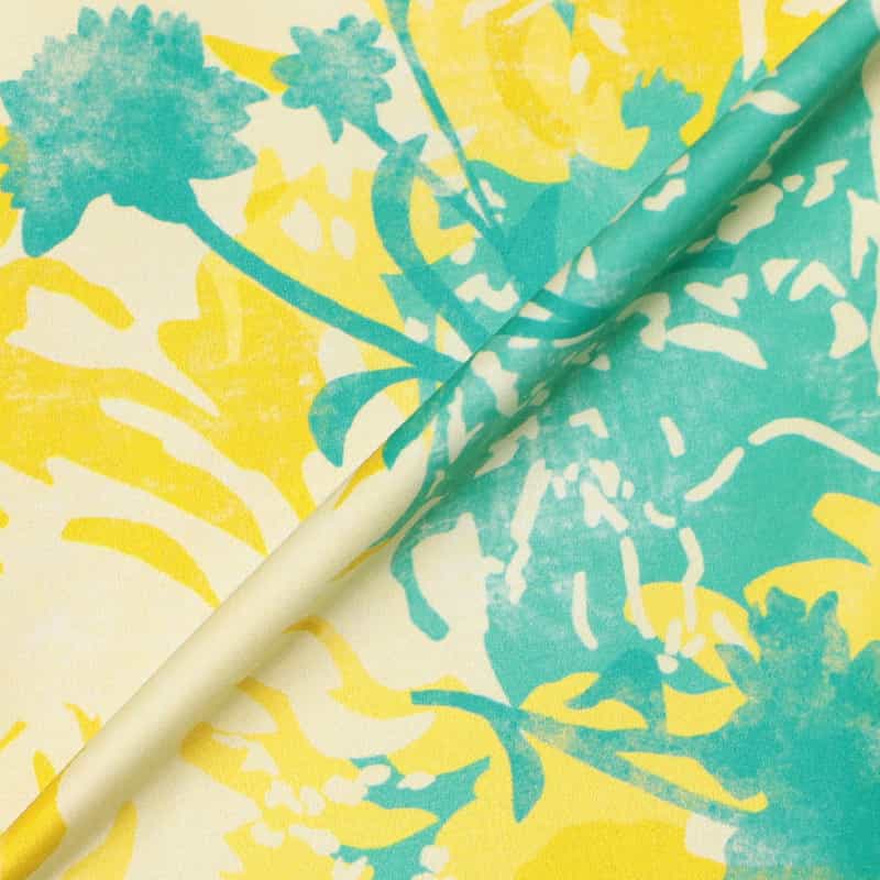 BARNEYS NEW YORK セットアップウォッシャブルプリントノースリーブブラウス YELLOW