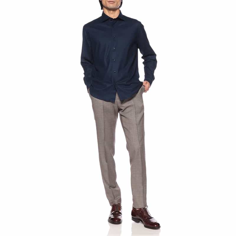 GUY ROVER ジャージーシャツ NAVY