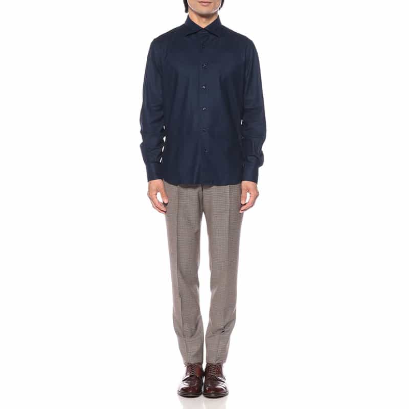 GUY ROVER ジャージーシャツ NAVY