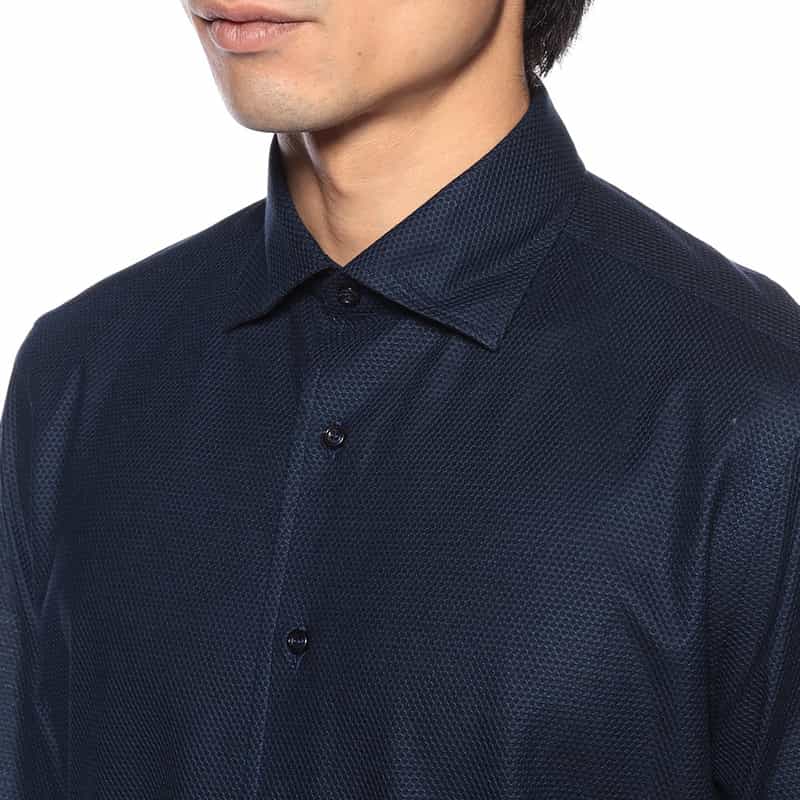 GUY ROVER ジャージーシャツ NAVY