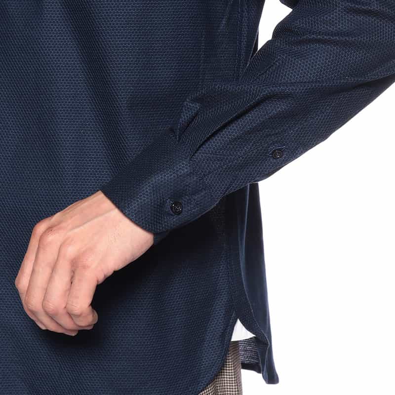 GUY ROVER ジャージーシャツ NAVY