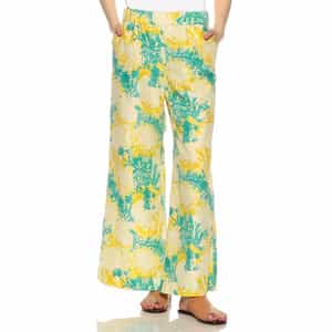 セットアップウォッシャブルプリントイージーフレアパンツ