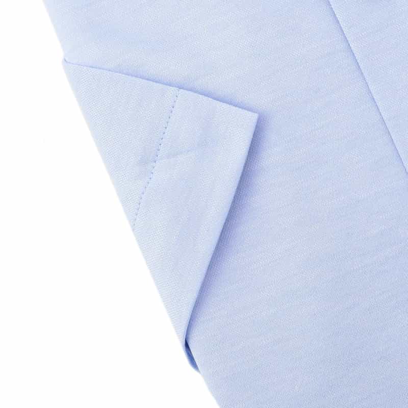 BARNEYS NEW YORK クールマックス半袖ジャージードレスシャツ LIGHT BLUE