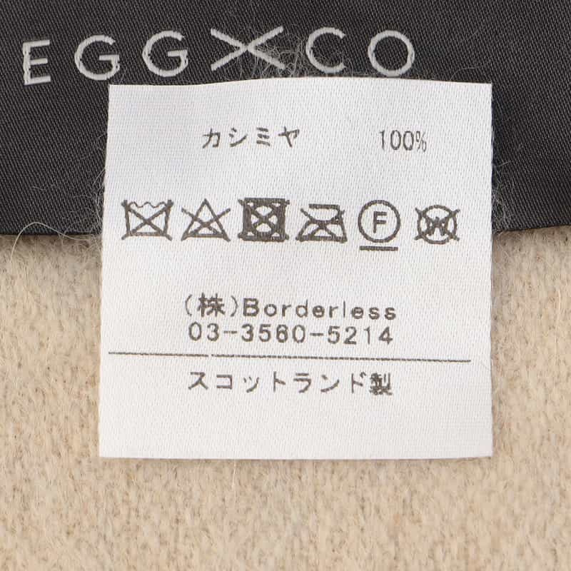 BEGG X CO カシミヤスカーフ BEIGE