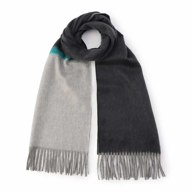 BEGG X CO カシミヤスカーフ DARK GRAY