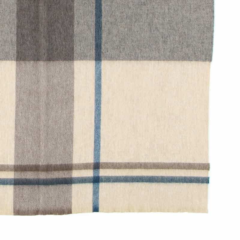 BEGG X CO チェック柄スカーフ NAVY