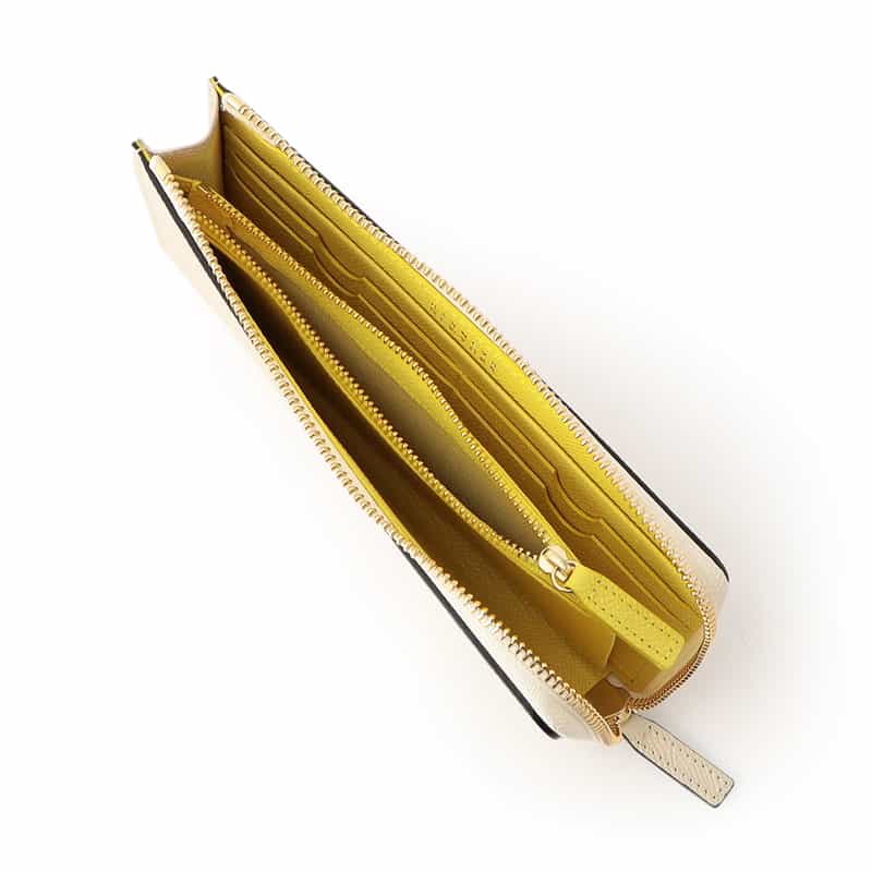 BARNEYS NEW YORK L字ジップ ロングウォレット IVORY