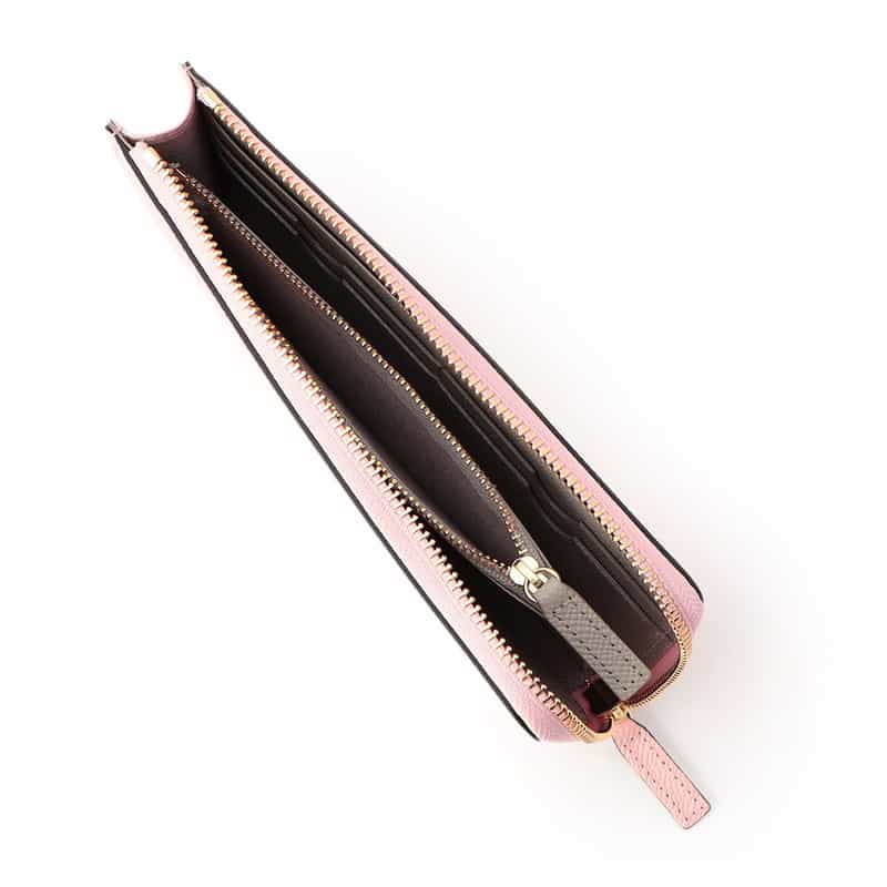 BARNEYS NEW YORK L字ジップ ロングウォレット LIGHT PINK
