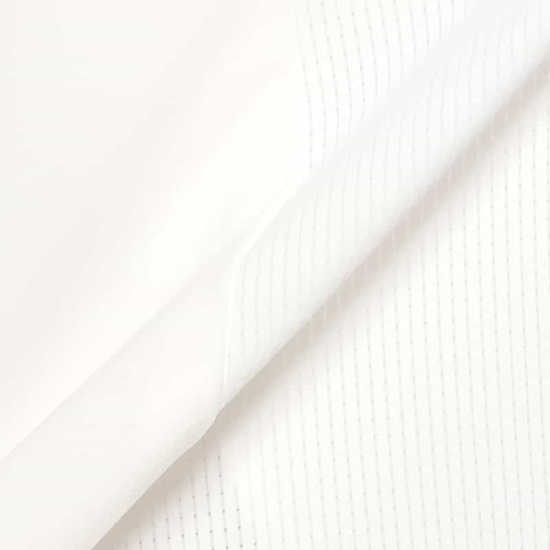 BARNEYS NEW YORK ウォッシャブル サイド切替Aラインドレス （インナードレス付） WHITE