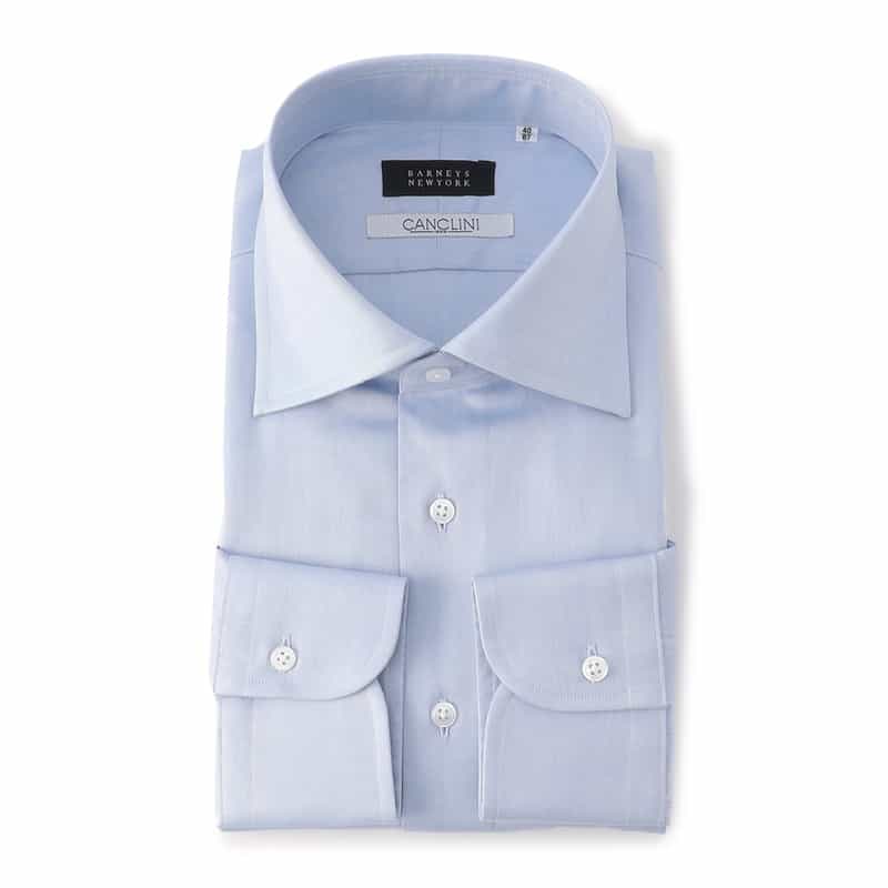 BARNEYS NEW YORK ドレスシャツ （CANCLINI社製コットン使用） LT BLUE