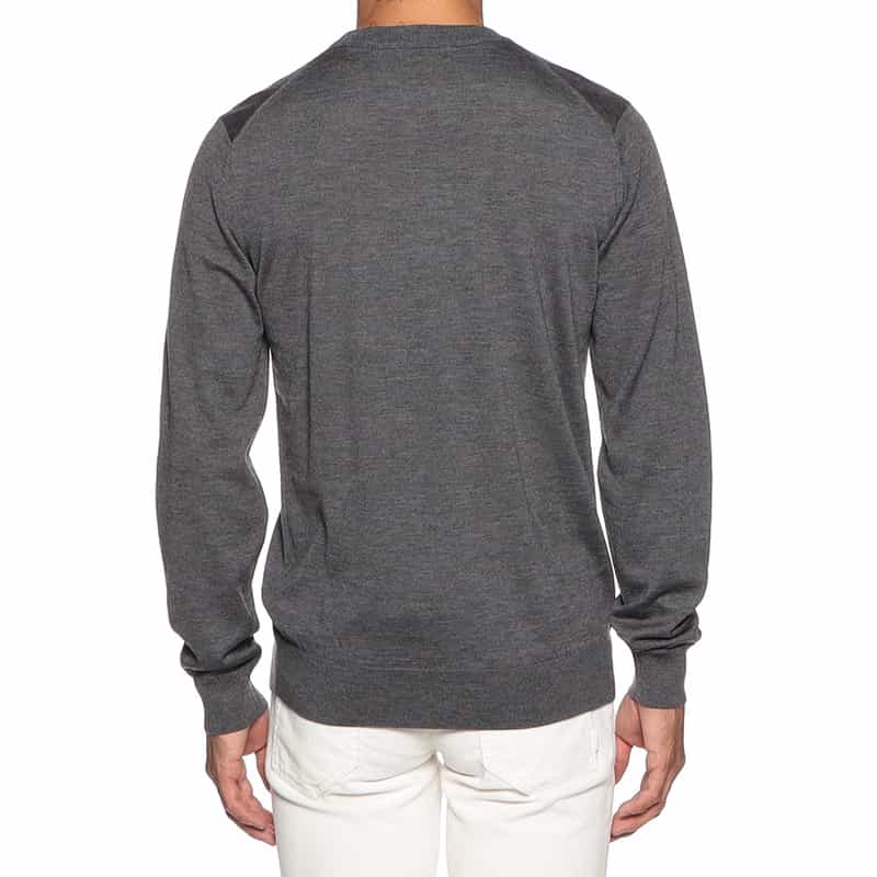 BARNEYS NEW YORK アラシャンカシミヤニットプルオーバー DARK GRAY