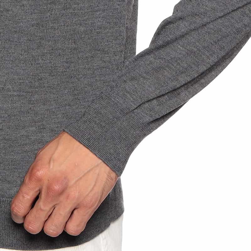 BARNEYS NEW YORK アラシャンカシミヤニットプルオーバー DARK GRAY