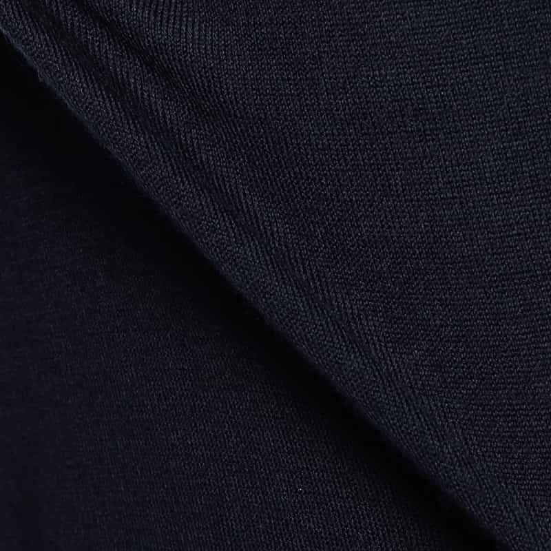 BARNEYS NEW YORK アラシャンカシミヤモックネックニットプルオーバー NAVY