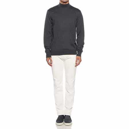 22AW BARNEYS NEW YORK アラシャンカシミヤモックネックニット 22AW BARNEYS NEW YORK アラシャンカシミヤモックネックニット