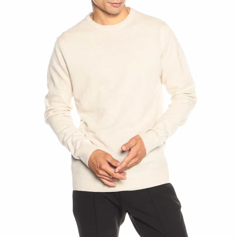 DANIELE FIESOLI ウールカシミヤニットプルオーバー "DF0030" BEIGE