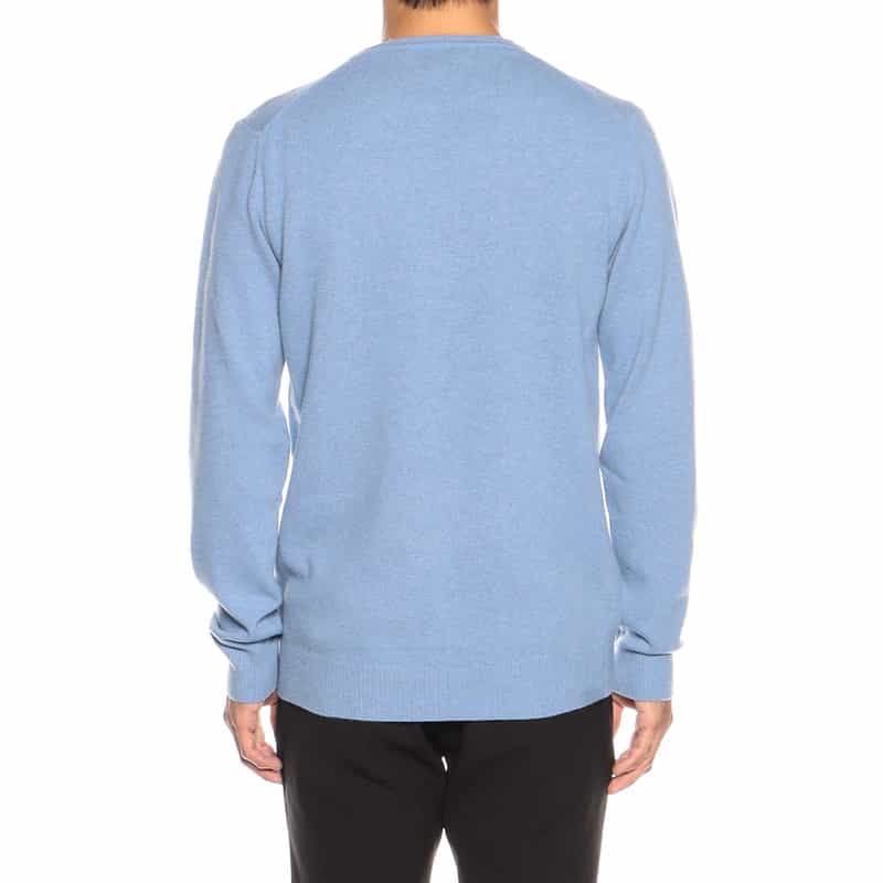 DANIELE FIESOLI ウールカシミヤニットプルオーバー "DF0030" LIGHT BLUE
