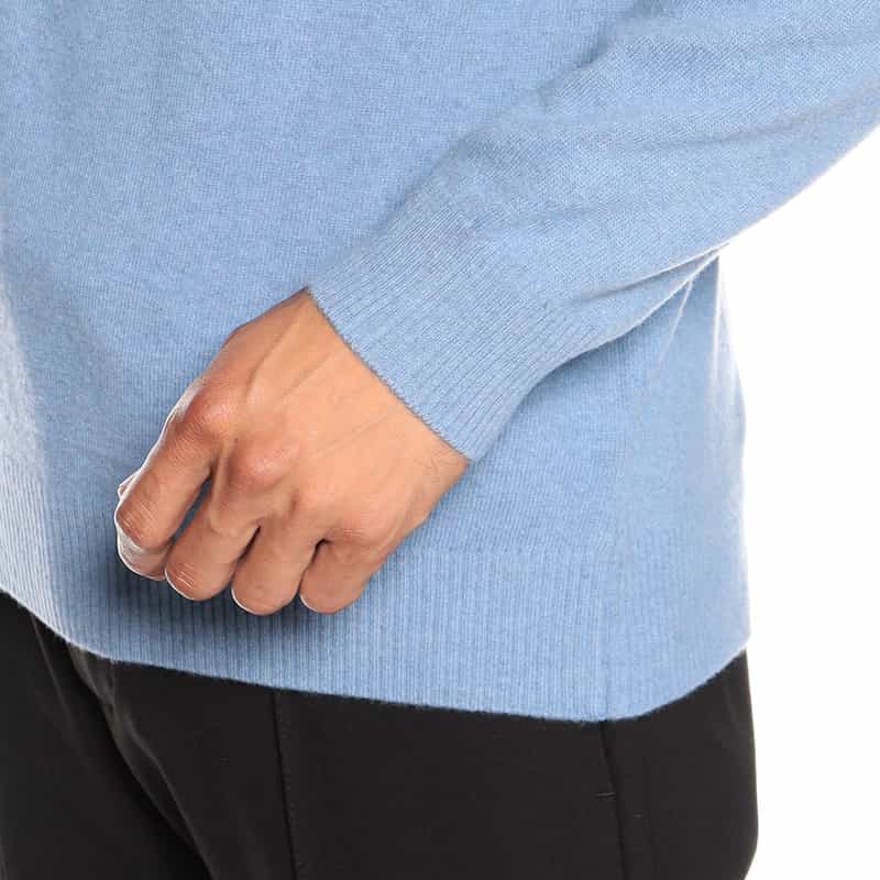 DANIELE FIESOLI ウールカシミヤニットプルオーバー "DF0030" LIGHT BLUE