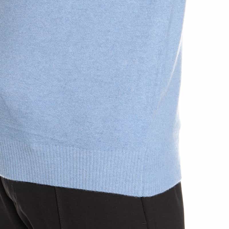 DANIELE FIESOLI ウールカシミヤニットプルオーバー "DF0030" LIGHT BLUE