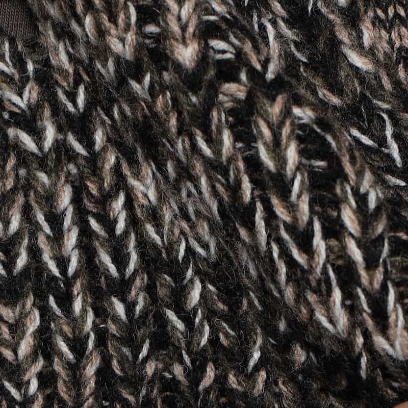 DANIELE FIESOLI ハイネックニットブルゾン BLACK