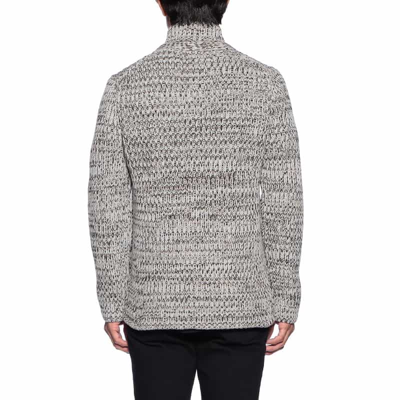 DANIELE FIESOLI ハイネックニットブルゾン GRAY