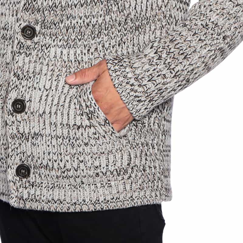 DANIELE FIESOLI ハイネックニットブルゾン GRAY