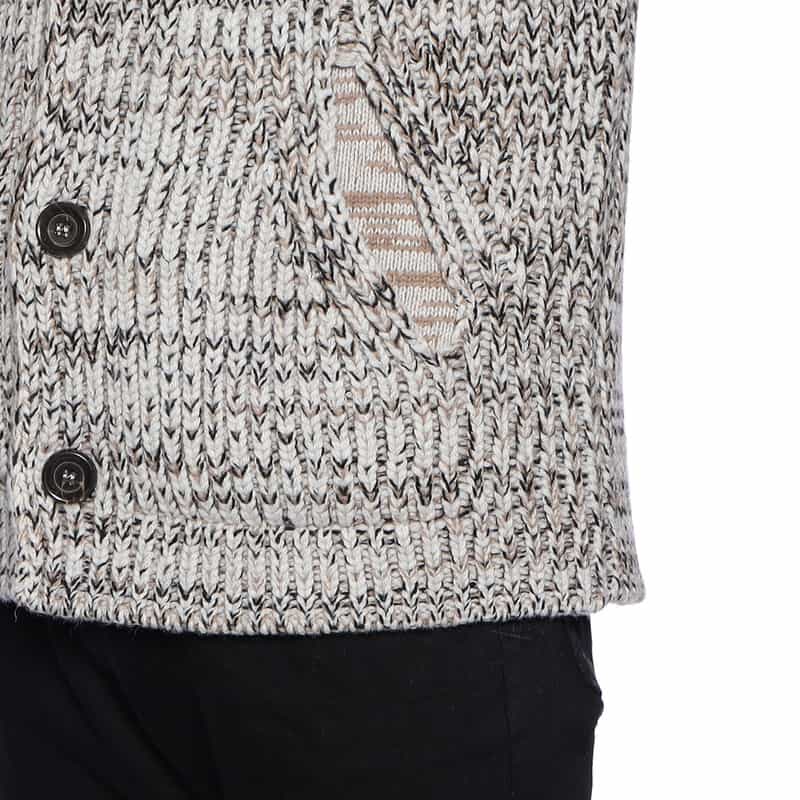 DANIELE FIESOLI ハイネックニットブルゾン GRAY