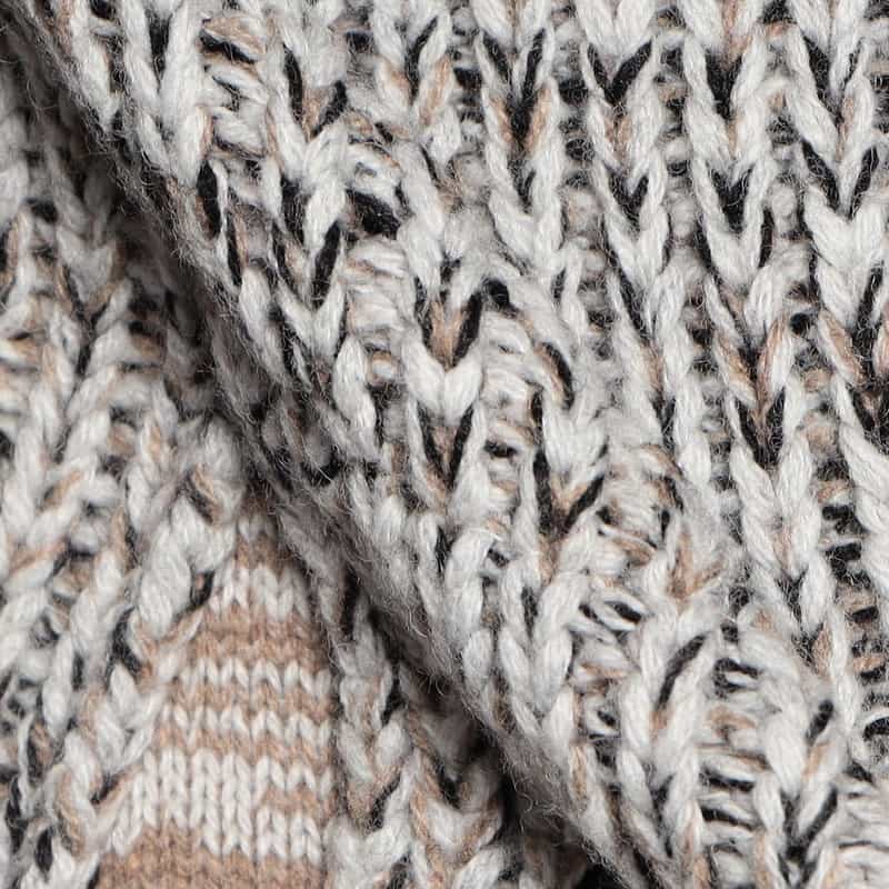 DANIELE FIESOLI ハイネックニットブルゾン GRAY