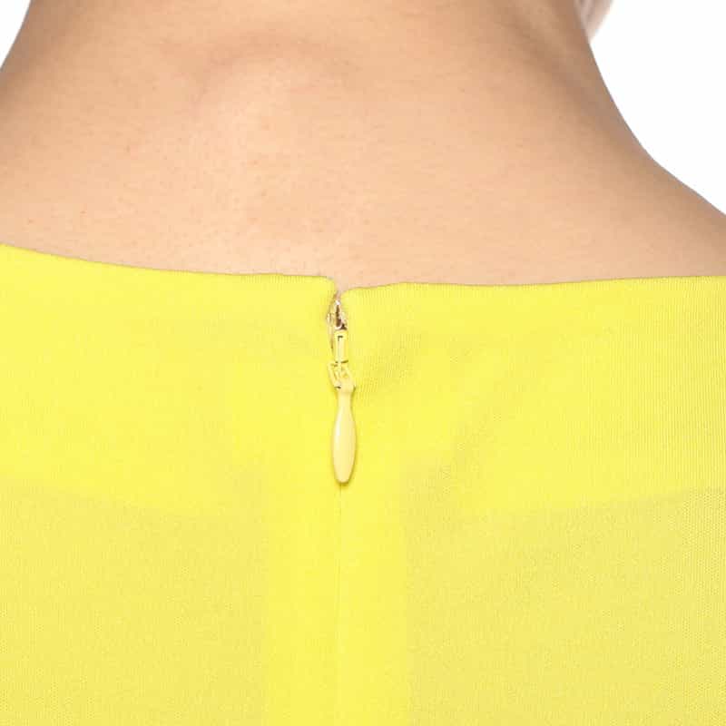 BARNEYS NEW YORK Vネックジャージードレス YELLOW