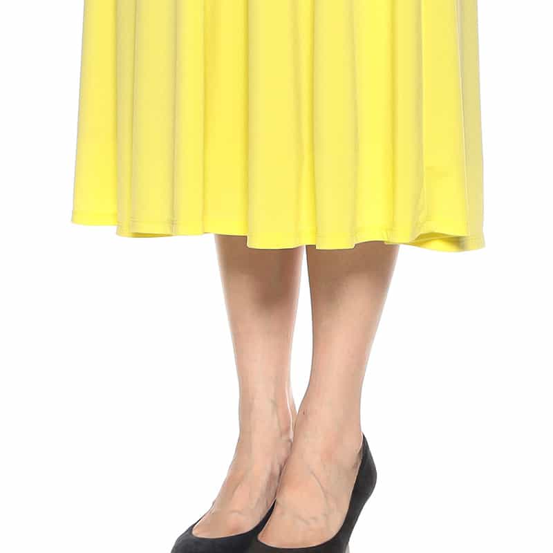 BARNEYS NEW YORK Vネックジャージードレス YELLOW