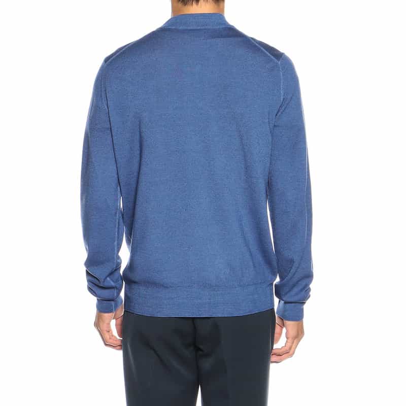 CRUCIANI モックネックニットプルオーバー NAVY