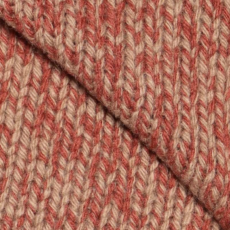 GRANSASSO ミックスジーロンクルーネックニットプルオーバー ORANGE