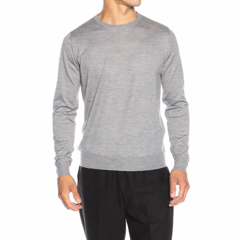 MAURO OTTAVIANI カシミヤシルクニットプルオーバー LIGHT GRAY