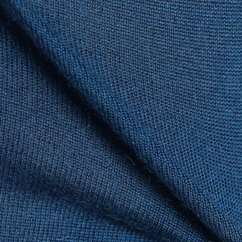 MAURO OTTAVIANI カシミヤシルクジップアップニットブルゾン BLUE