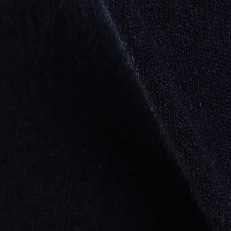BARNEYS NEW YORK ウールカシミヤクルーネックニットプルオーバー NAVY