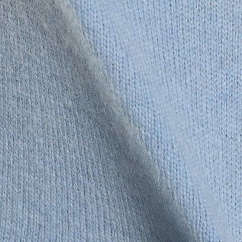 BARNEYS NEW YORK ウールカシミヤクルーネックニットプルオーバー LIGHT BLUE